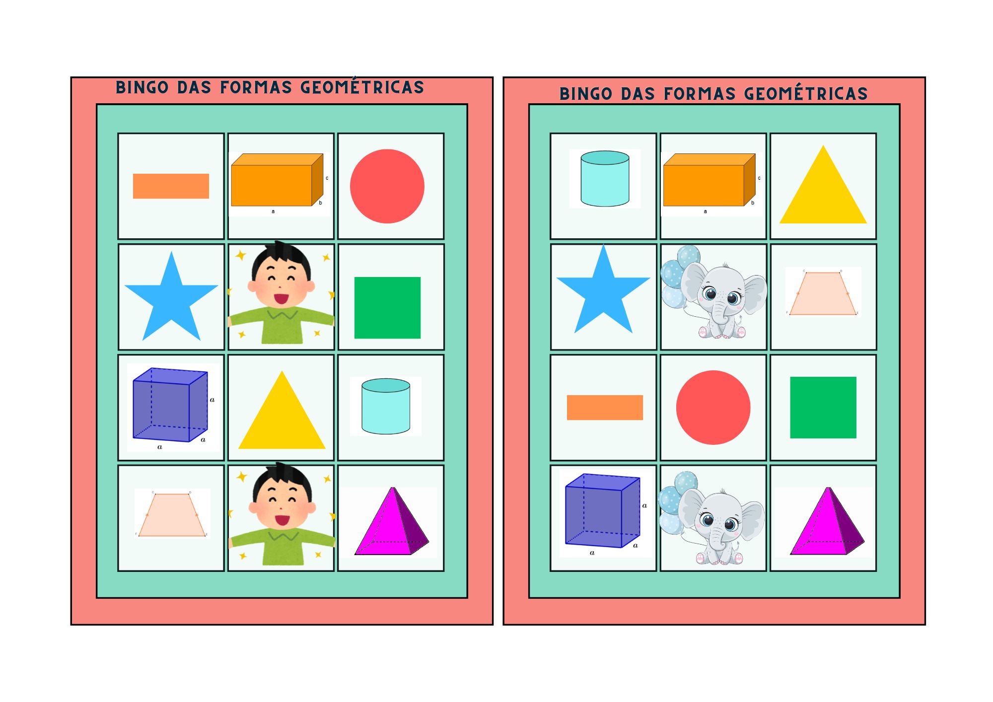 MA54. Bingo Geometría – didacticoschile